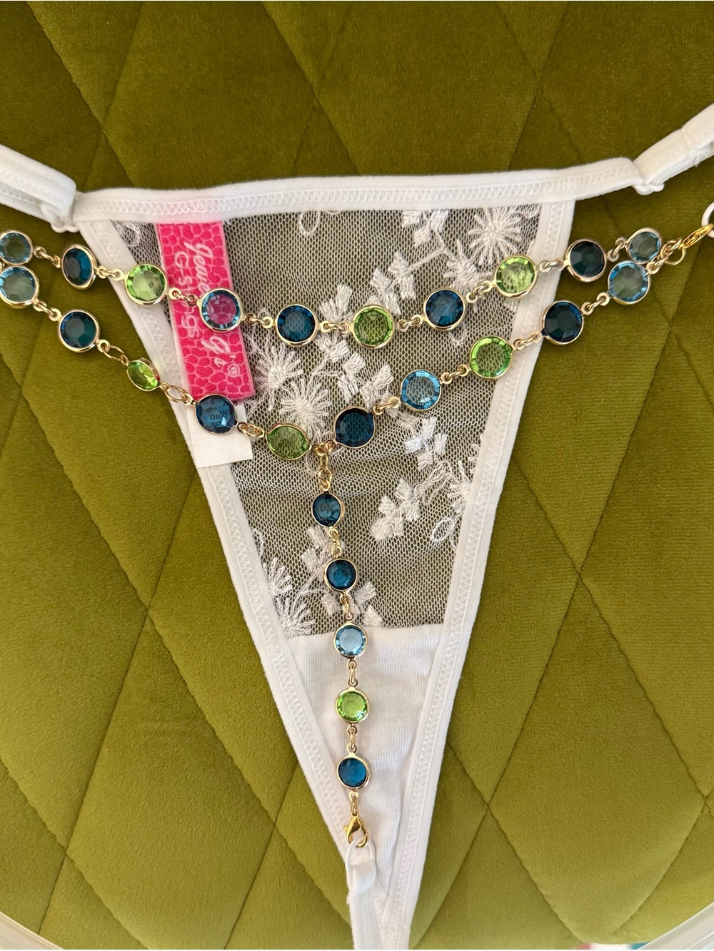 Jeweled G string